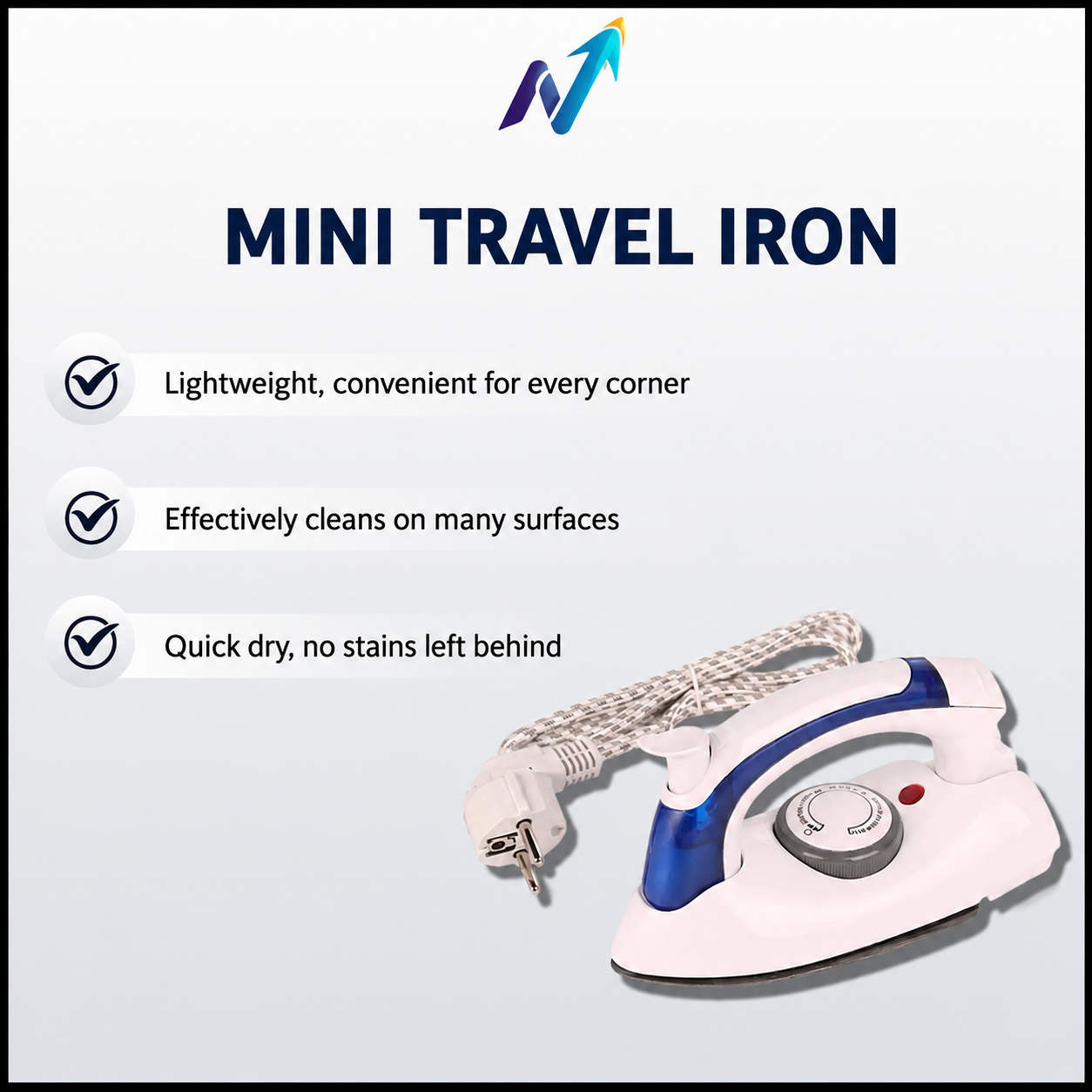 Mini Handheld Garment Steamer – Powerful Steam, Energy Saving & Compact Portable Design 👔✨