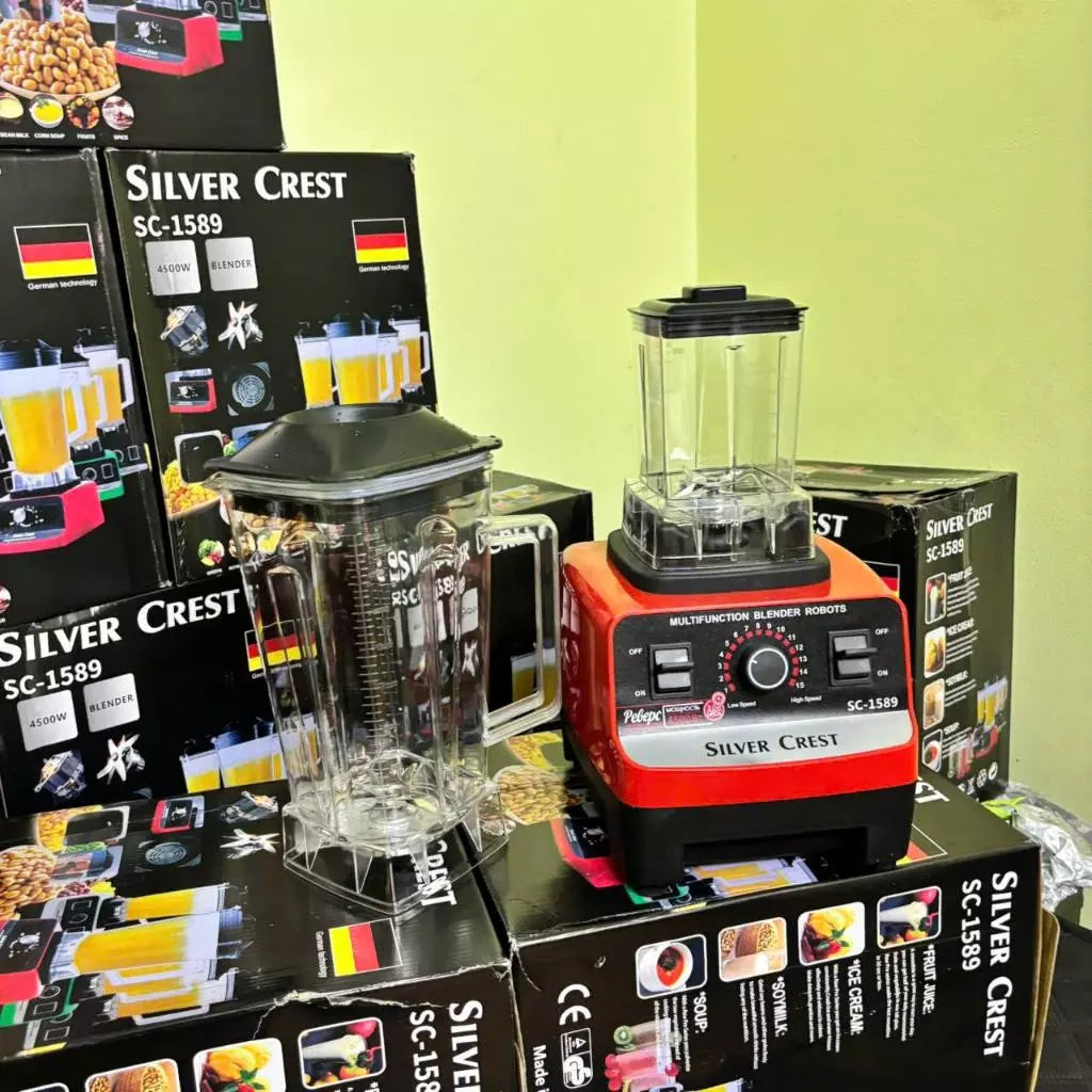 Silver Crest SC-1589 Blender – 2 Jars, Powerful 4500W Motor