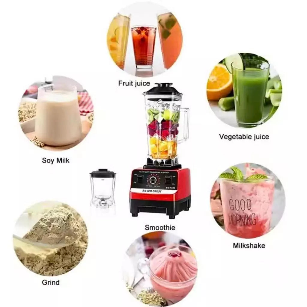 Silver Crest SC-1589 Blender – 2 Jars, Powerful 4500W Motor