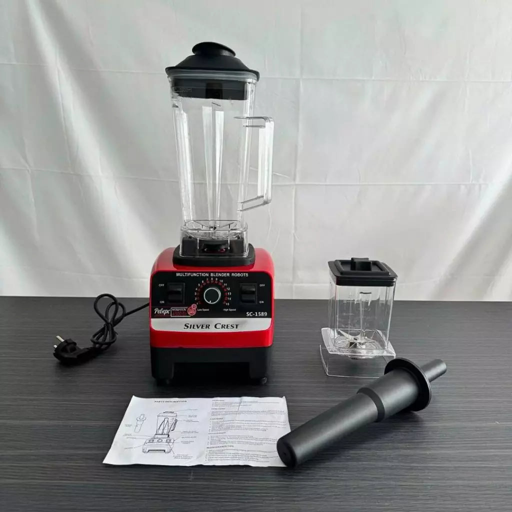 Silver Crest SC-1589 Blender – 2 Jars, Powerful 4500W Motor